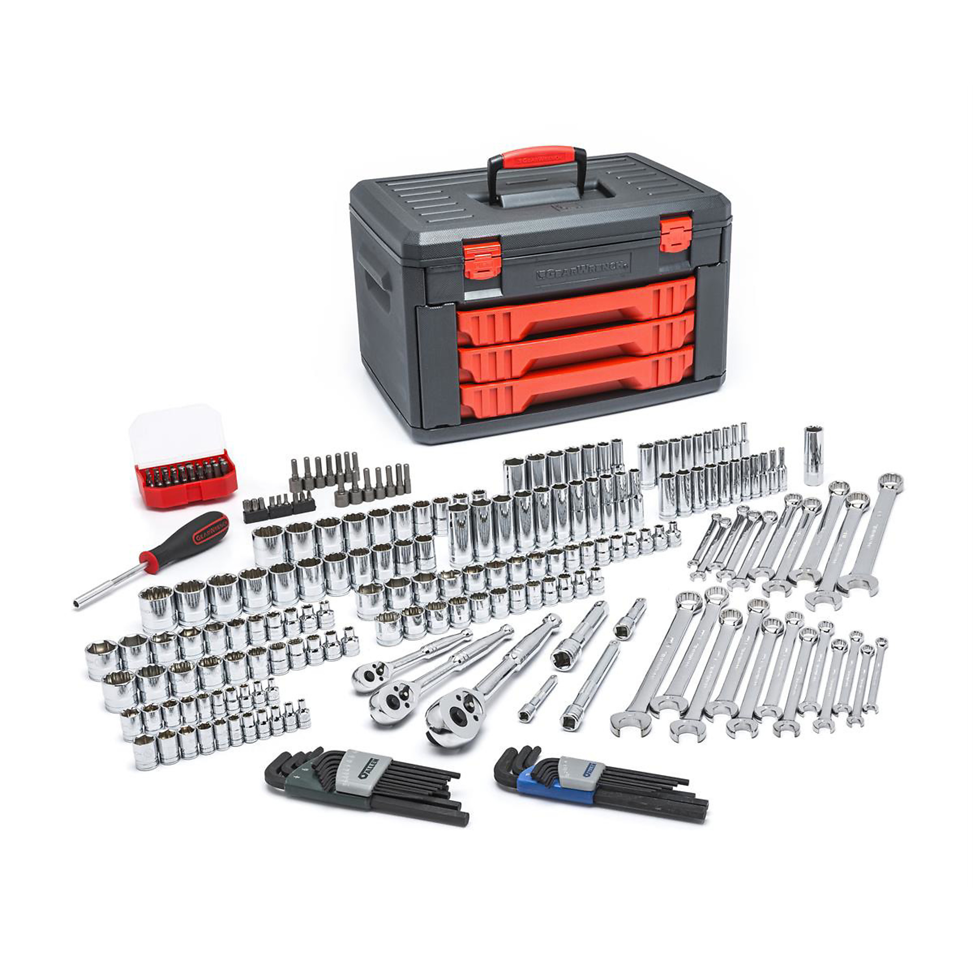 GearWrench Master Tool Set with Drawer Style Carry — 219-Piece, Model# KDT80940